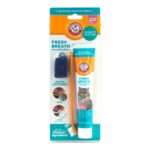 Arm & Hammer Fresh Breath Dental Kit for Kittens Cat Toothbrush and Toothpaste with Baking Soda